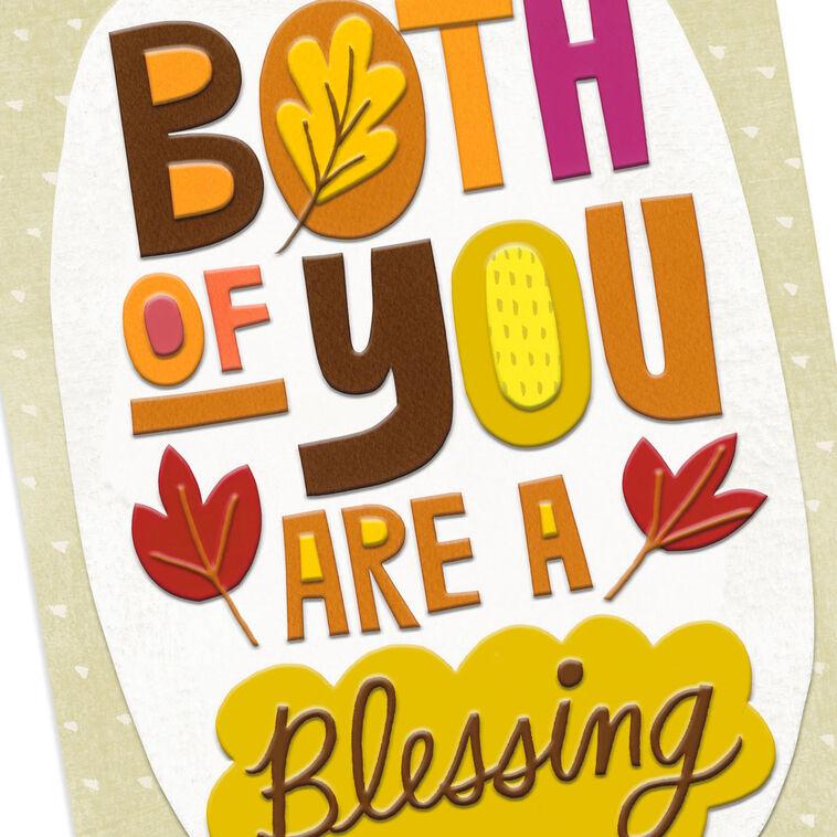 Hallmark You're A Blessing Thanksgiving Card For Both