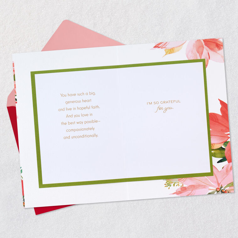 Hallmark You're A Blessing To Me Christmas Card For Mom