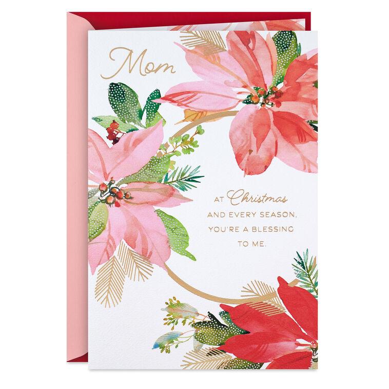 hallmark You're a Blessing to Me Christmas Card for Mom