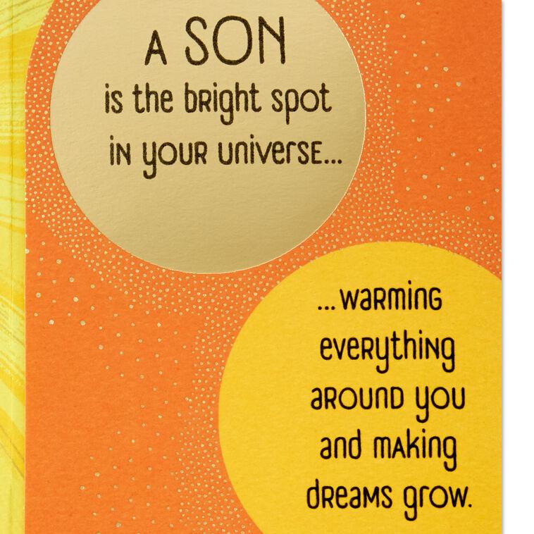 Hallmark You're A Bright Spot In Our Universe Birthday Card For Son