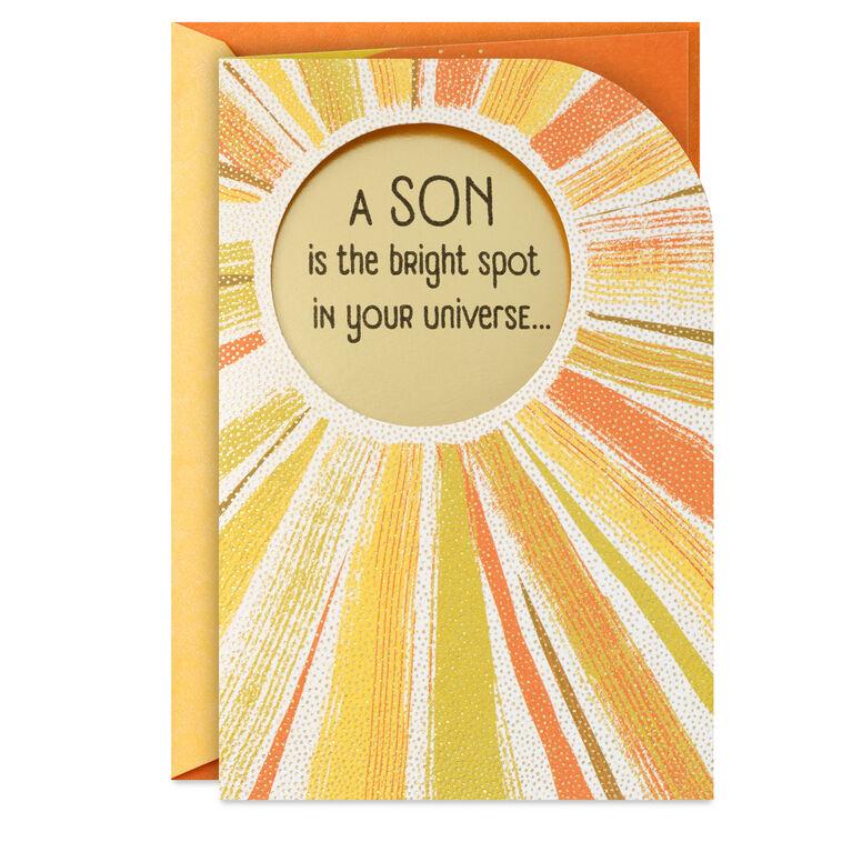 hallmark You're a Bright Spot in Our Universe Birthday Card for Son