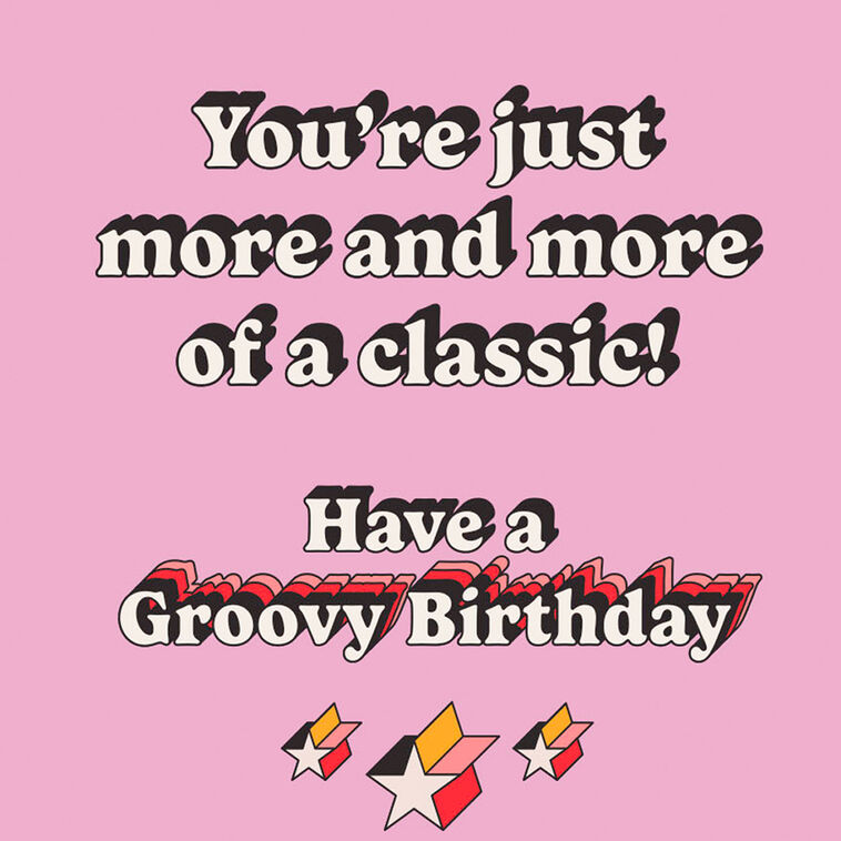 Hallmark You're A Classic Funny Birthday Card For Sister