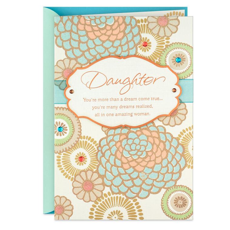 hallmark You're A Dream Come True Birthday Card for Daughter
