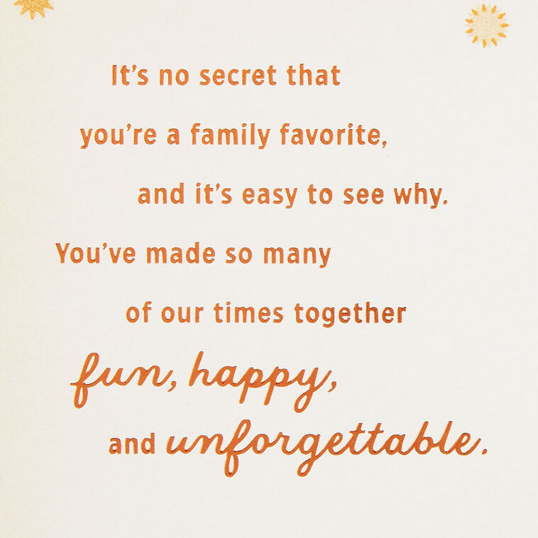 Hallmark You're A Family Favorite Birthday Card For Nephew