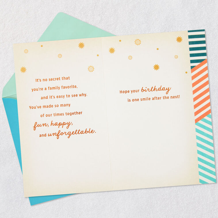 Hallmark You're A Family Favorite Birthday Card For Nephew