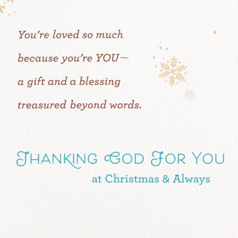 Hallmark You're A Gift And A Blessing Religious Christmas Card For Daughter
