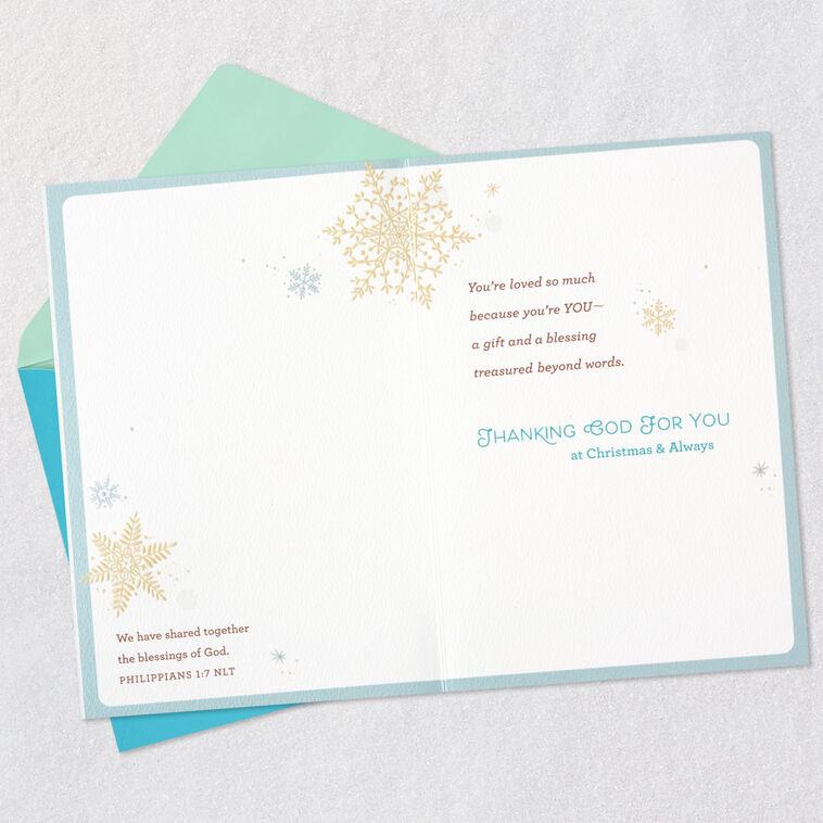 Hallmark You're A Gift And A Blessing Religious Christmas Card For Daughter