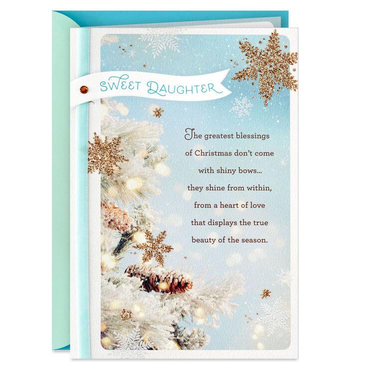 hallmark You're a Gift and a Blessing Religious Christmas Card for Daughter