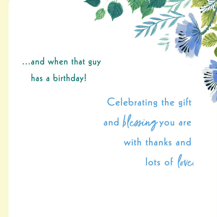 Hallmark You're A Gift Religious Birthday Card For Son-in-Law