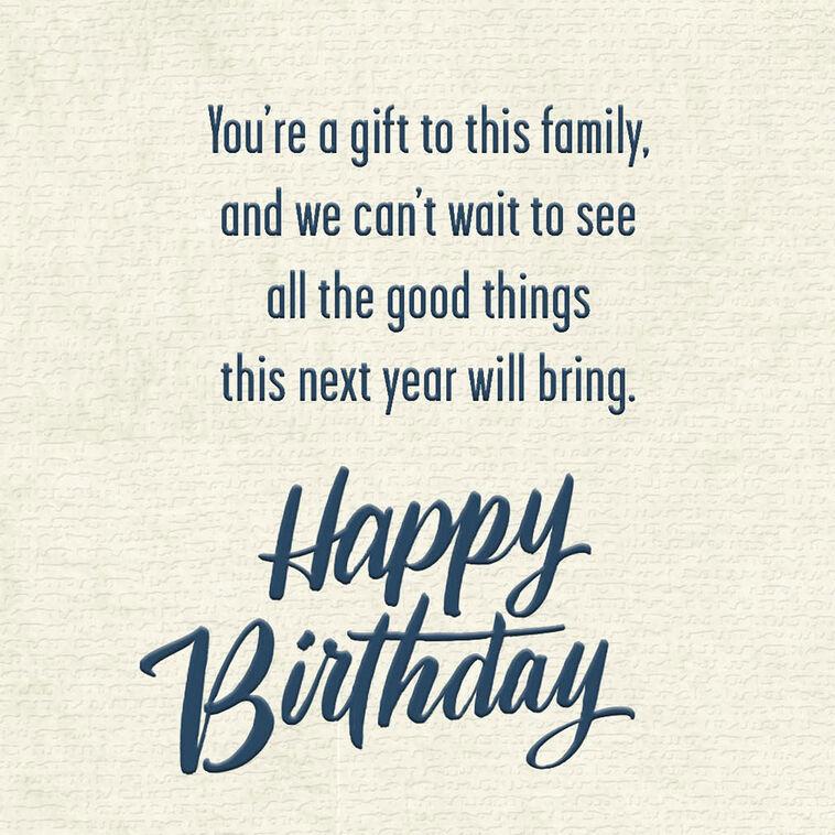 Hallmark You're A Gift To This Family Birthday Card For Grandson