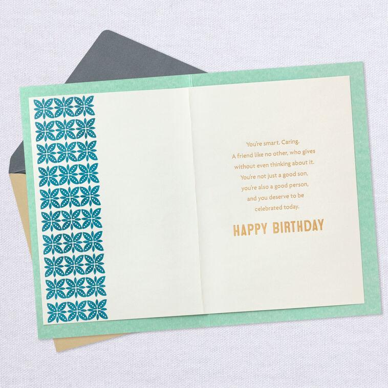 Hallmark You're A Good Son And So Much More Birthday Card