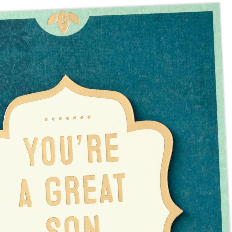 Hallmark You're A Good Son And So Much More Birthday Card