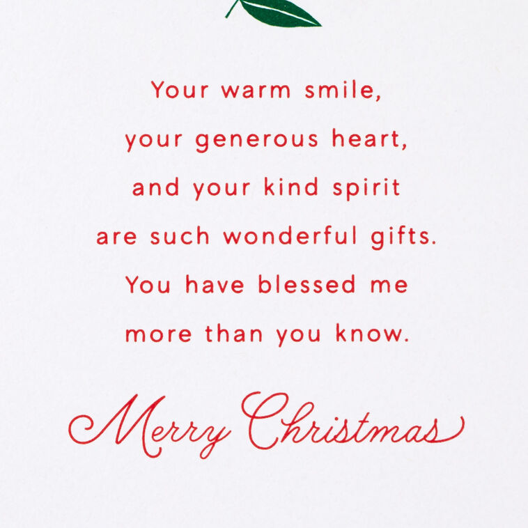 Hallmark You're A Lifelong Blessing Christmas Card For Sister
