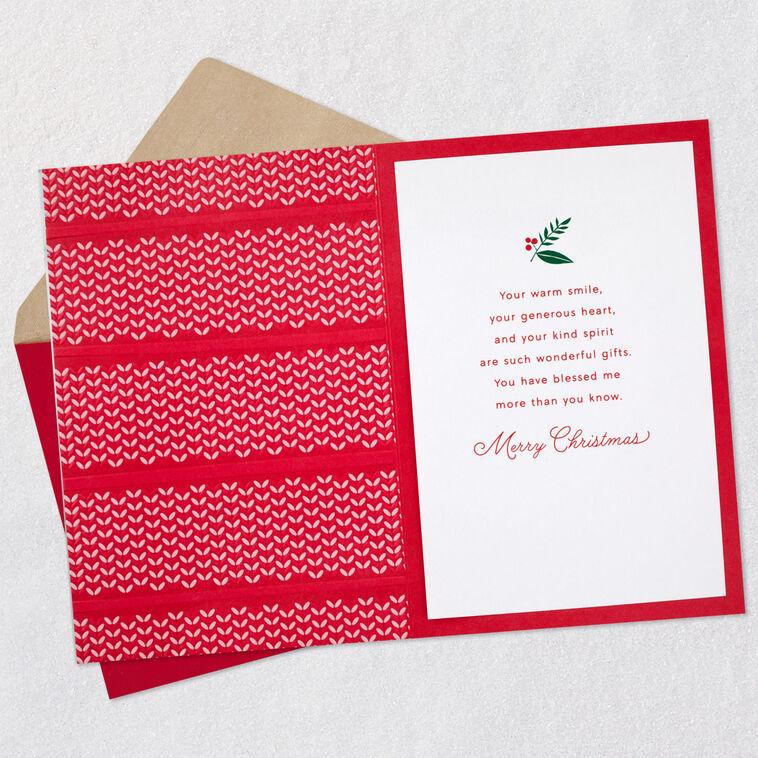 Hallmark You're A Lifelong Blessing Christmas Card For Sister