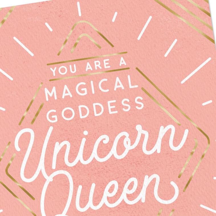 Hallmark You're A Magical Goddess Unicorn Queen Card For Her