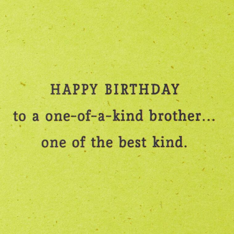Hallmark You're A One-of-a-Kind Brother Birthday Card