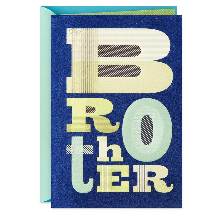 hallmark You're a One-of-a-Kind Brother Birthday Card