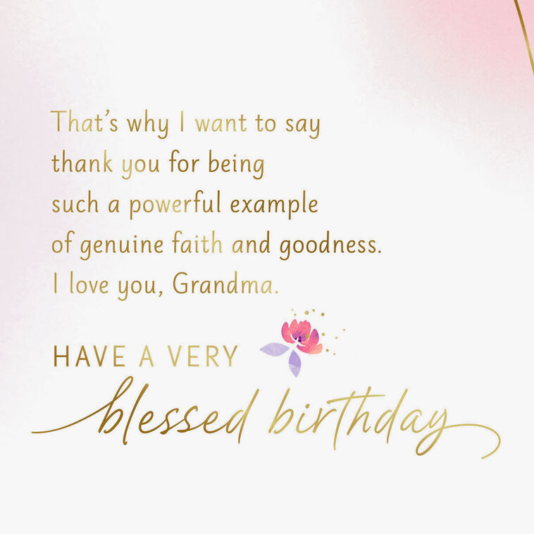 Hallmark You're A Powerful Example Of Faith Birthday Card For Grandma