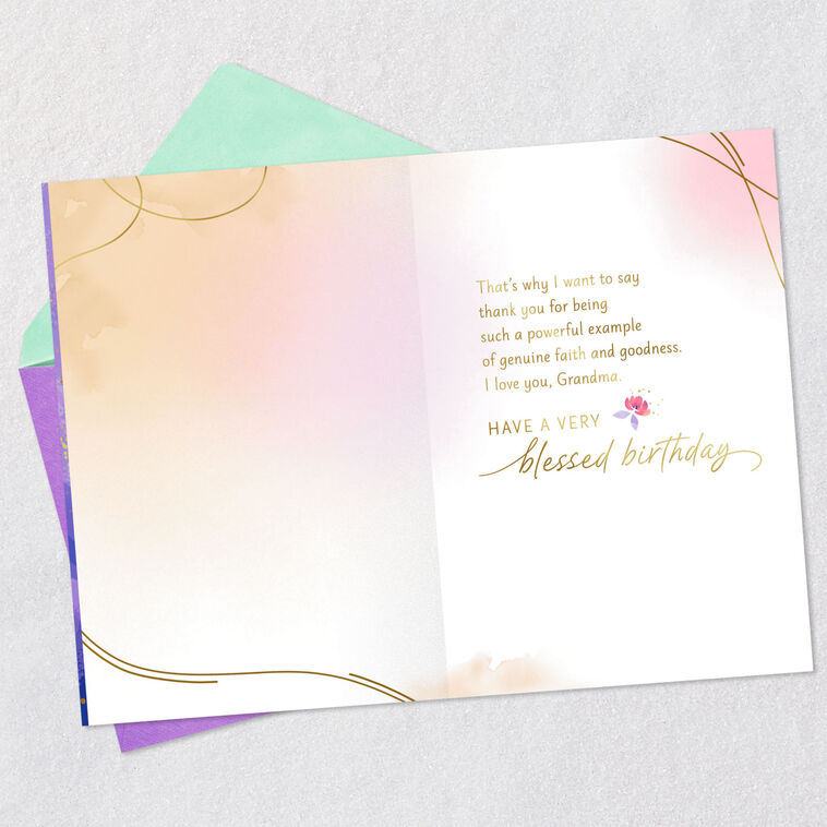 Hallmark You're A Powerful Example Of Faith Birthday Card For Grandma