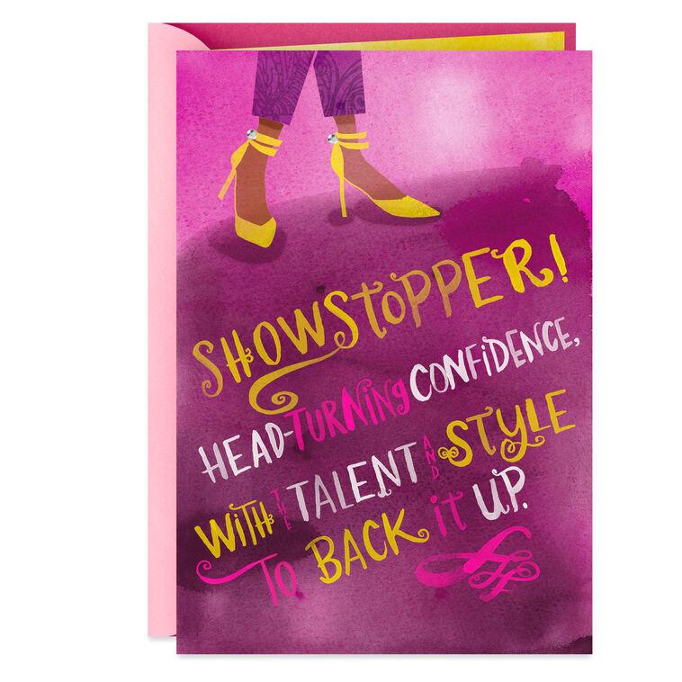 hallmark You're a Showstopper High Heels Birthday Card for Her