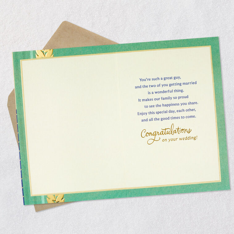Hallmark You're A Special Part Of Our Family Wedding Card For Son-in-Law