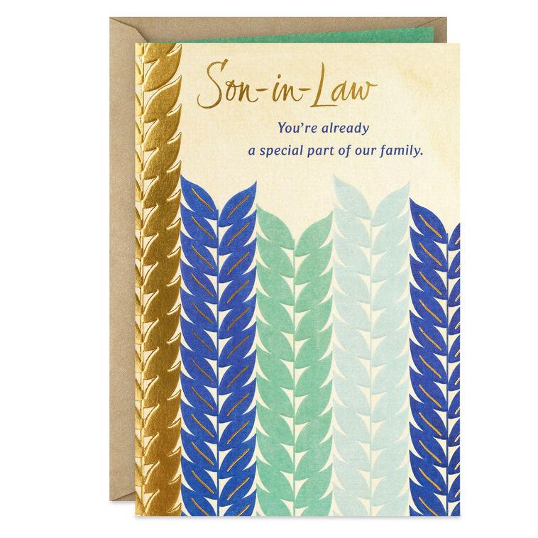 hallmark You're a Special Part of Our Family Wedding Card for Son-in-Law
