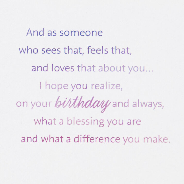Hallmark You're A Special Soul With A Shining Spirit Birthday Card