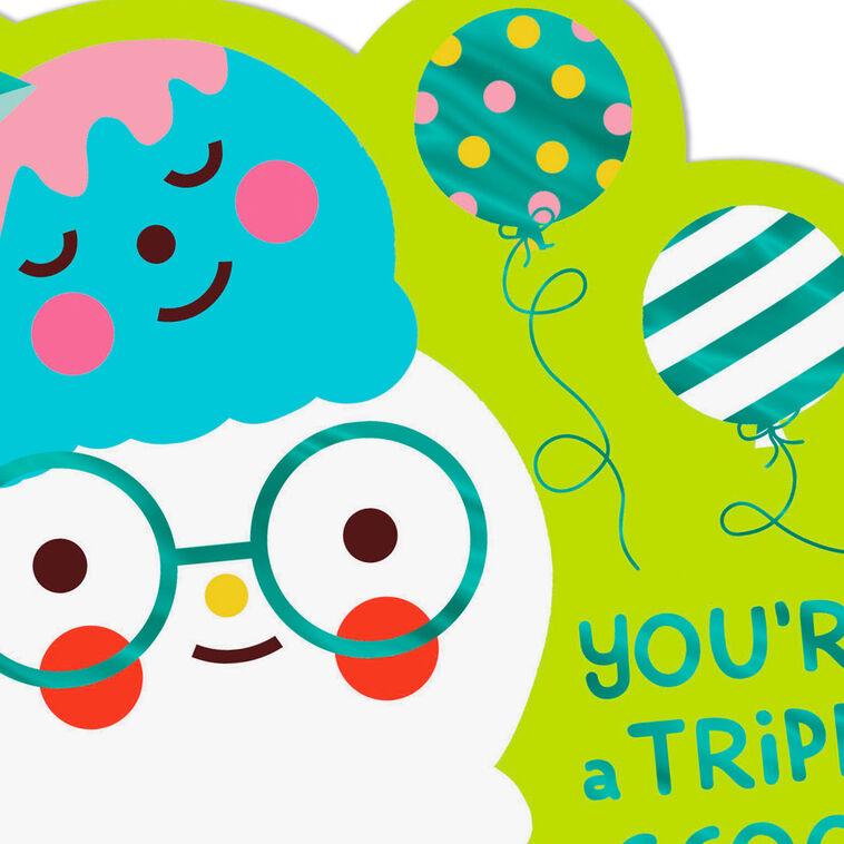 Hallmark You're A Triple Scoop Of Awesome Birthday Card For Kids