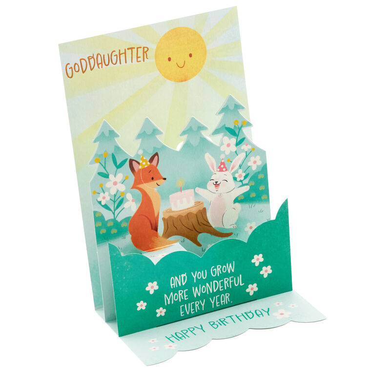 Hallmark You're A Wonderful Blessing Pop-Up Birthday Card For Goddaughter