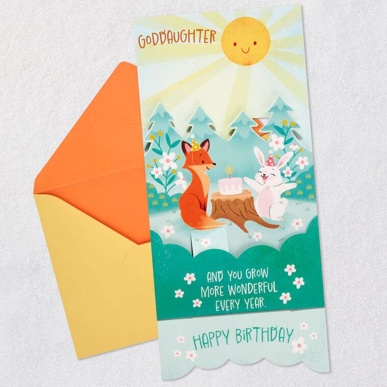 Hallmark You're A Wonderful Blessing Pop-Up Birthday Card For Goddaughter