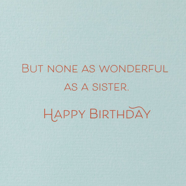 Hallmark You're A Wonderful Gift Birthday Card For Sister
