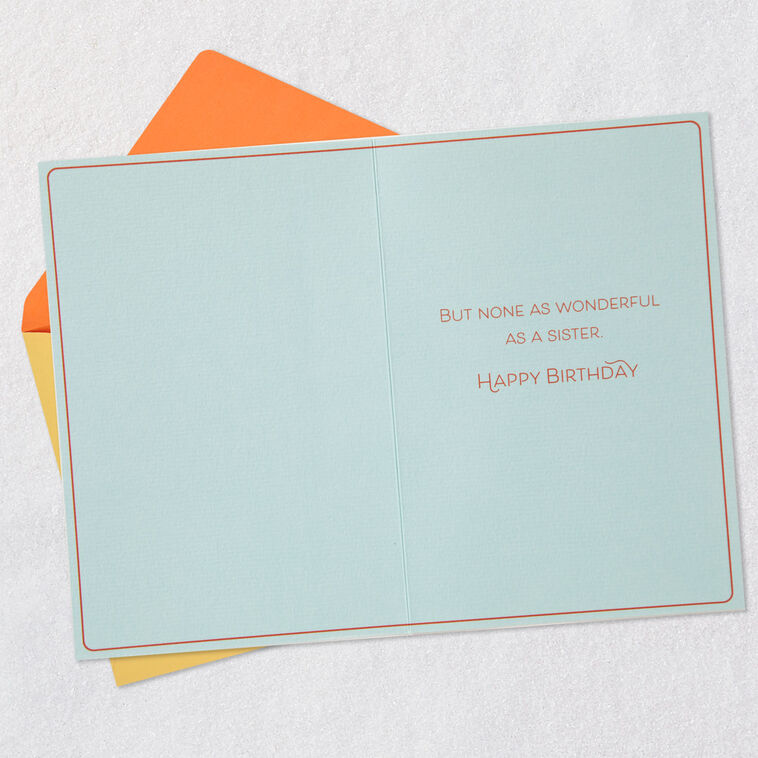 Hallmark You're A Wonderful Gift Birthday Card For Sister