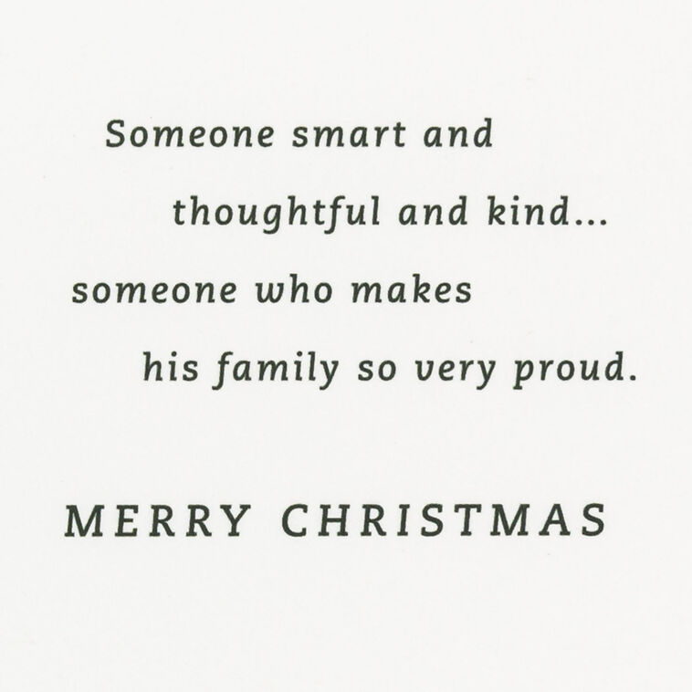 Hallmark You're A Wonderful Person Christmas Card For Son