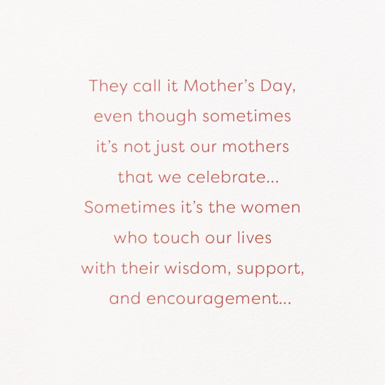 Hallmark You're A Wonderful Woman Mother's Day Card For Aunt
