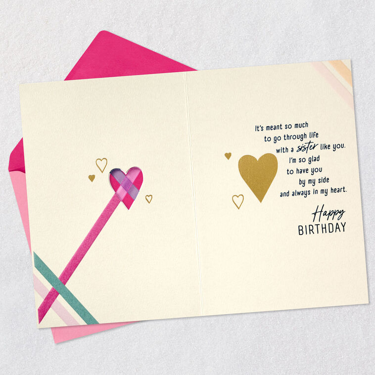 Hallmark You're Always In My Heart Birthday Card For Sister