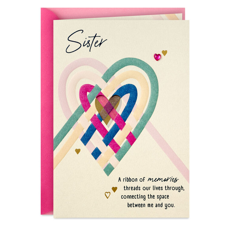 hallmark You're Always in My Heart Birthday Card for Sister