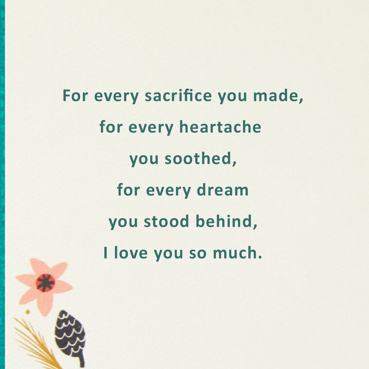 Hallmark You're Always In My Heart Christmas Card For Mom