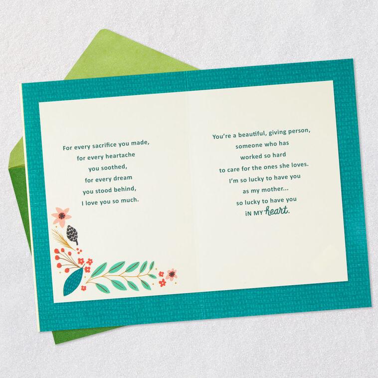 Hallmark You're Always In My Heart Christmas Card For Mom