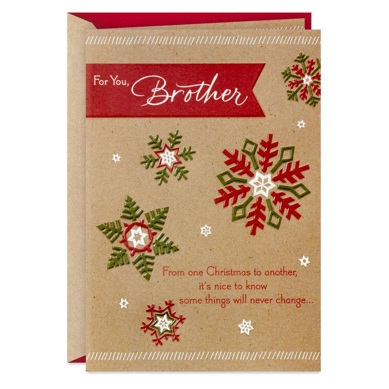 hallmark You're Always Loved Christmas Card for Brother