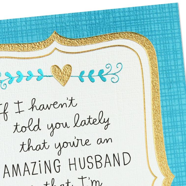 Hallmark You're An Amazing Husband Anniversary Card