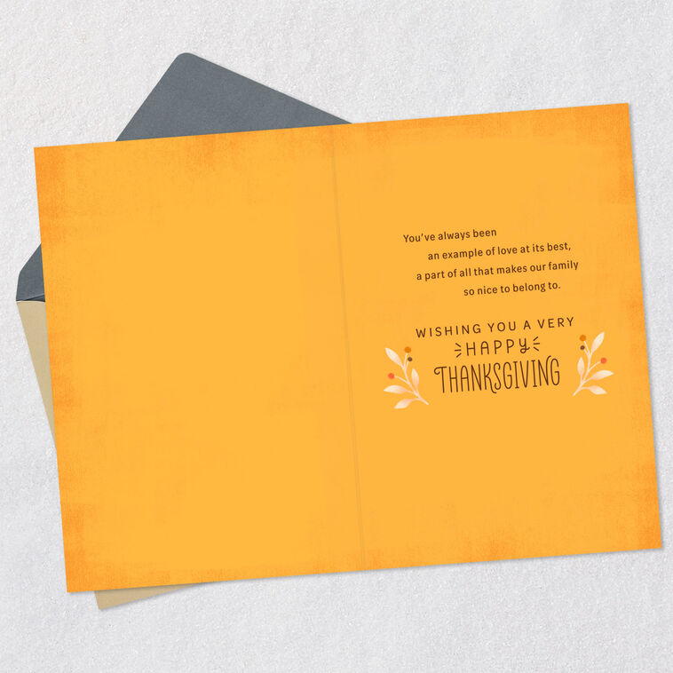 Hallmark You're An Example Of Love Thanksgiving Card For Aunt