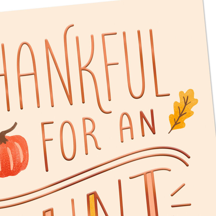 Hallmark You're An Example Of Love Thanksgiving Card For Aunt