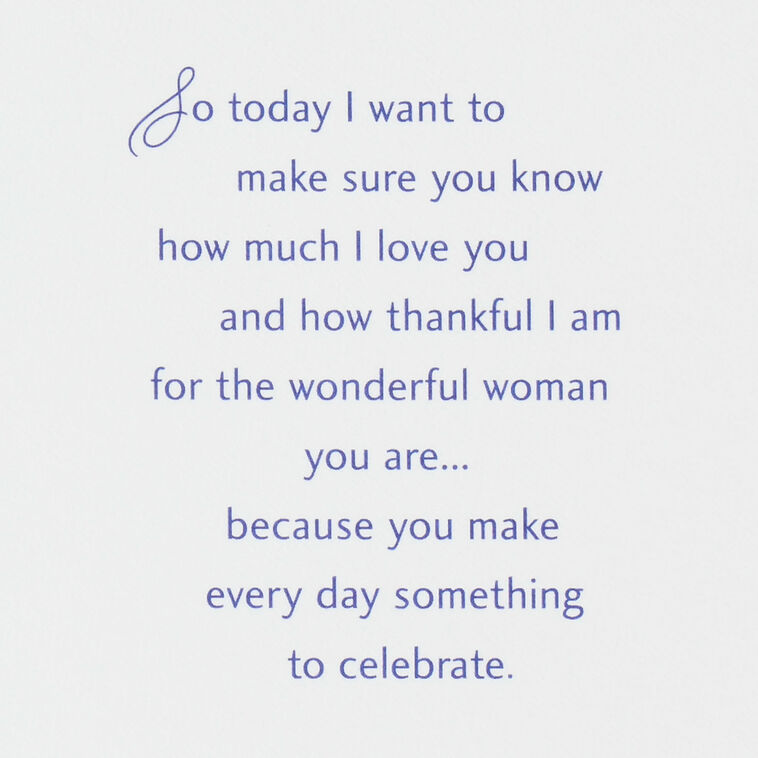 Hallmark You're An Incredible Woman Birthday Card For Wife