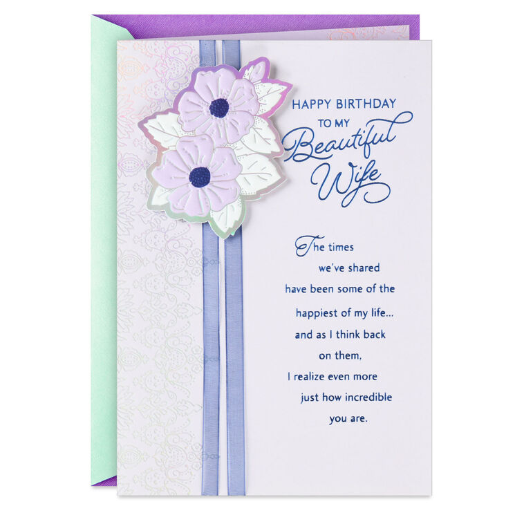 hallmark You're an Incredible Woman Birthday Card for Wife
