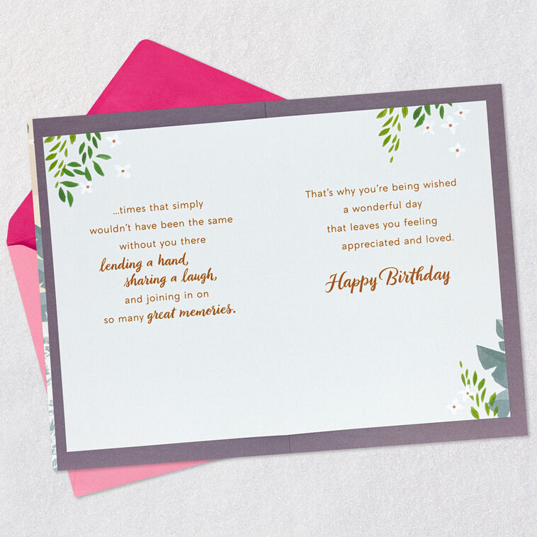 Hallmark You're Appreciated And Loved Birthday Card For Sister-in-Law