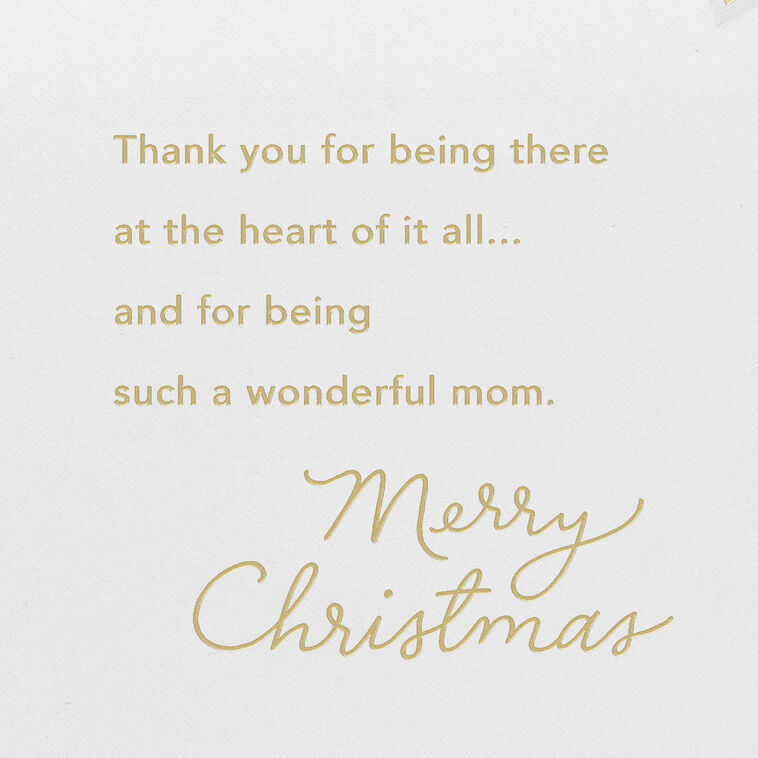 Hallmark You're At The Heart Of It All Christmas Card For Mom