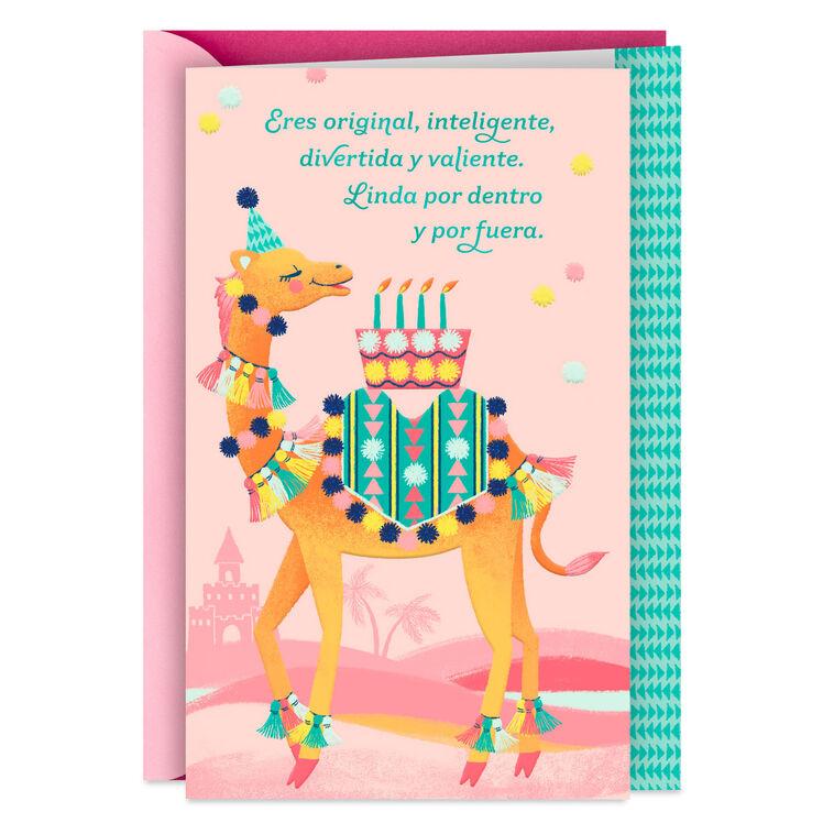 hallmark You're Beautiful Spanish-Language Birthday Card for Girl