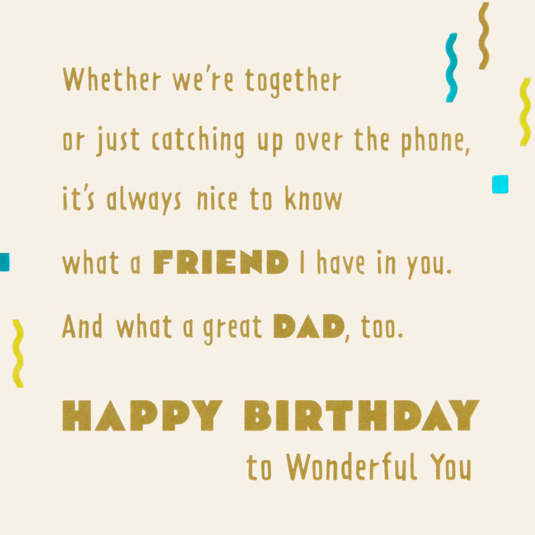 Hallmark You're Both A Great Dad And A Friend Birthday Card