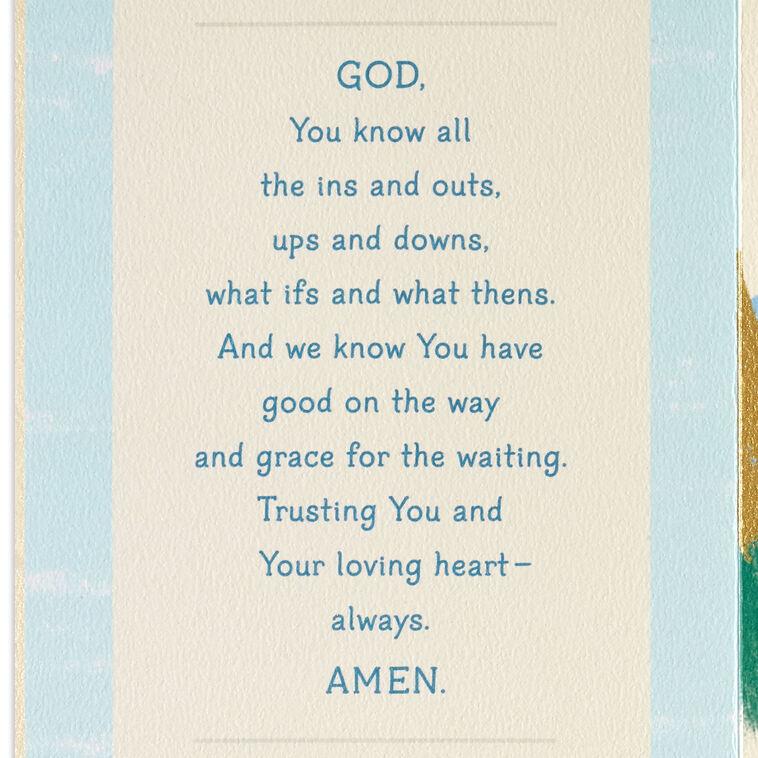 Hallmark You're In My Heart And Prayers Religious Encouragement Card