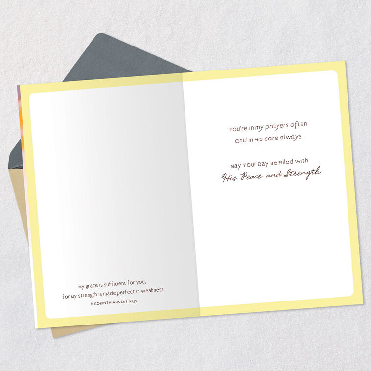 Hallmark You're In My Prayers And God's Care Always Religious Encouragement Card